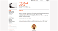 Desktop Screenshot of iyengaryoga.asn.au