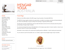 Tablet Screenshot of iyengaryoga.asn.au